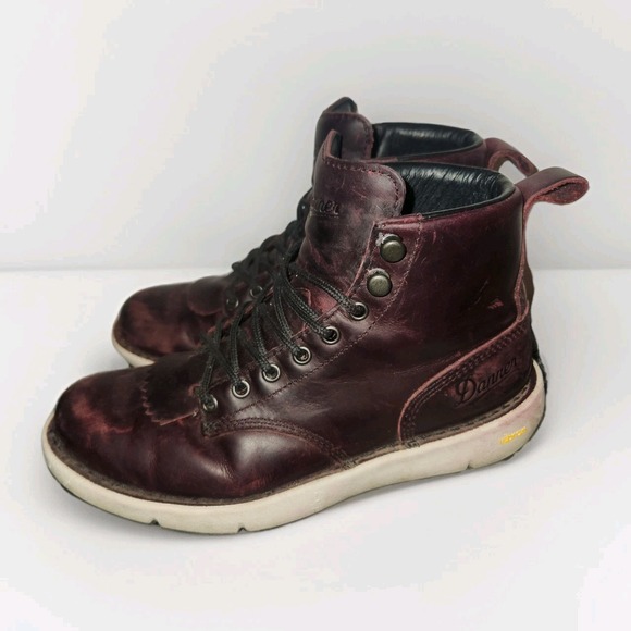 Danner Logger 917 Boots Womens 6.5 Port Red Casual Leather Outdoors Chukka 34641 - Picture 1 of 8